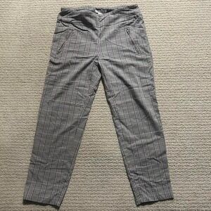 Womens‎ Stretch Plaid straight leg pants